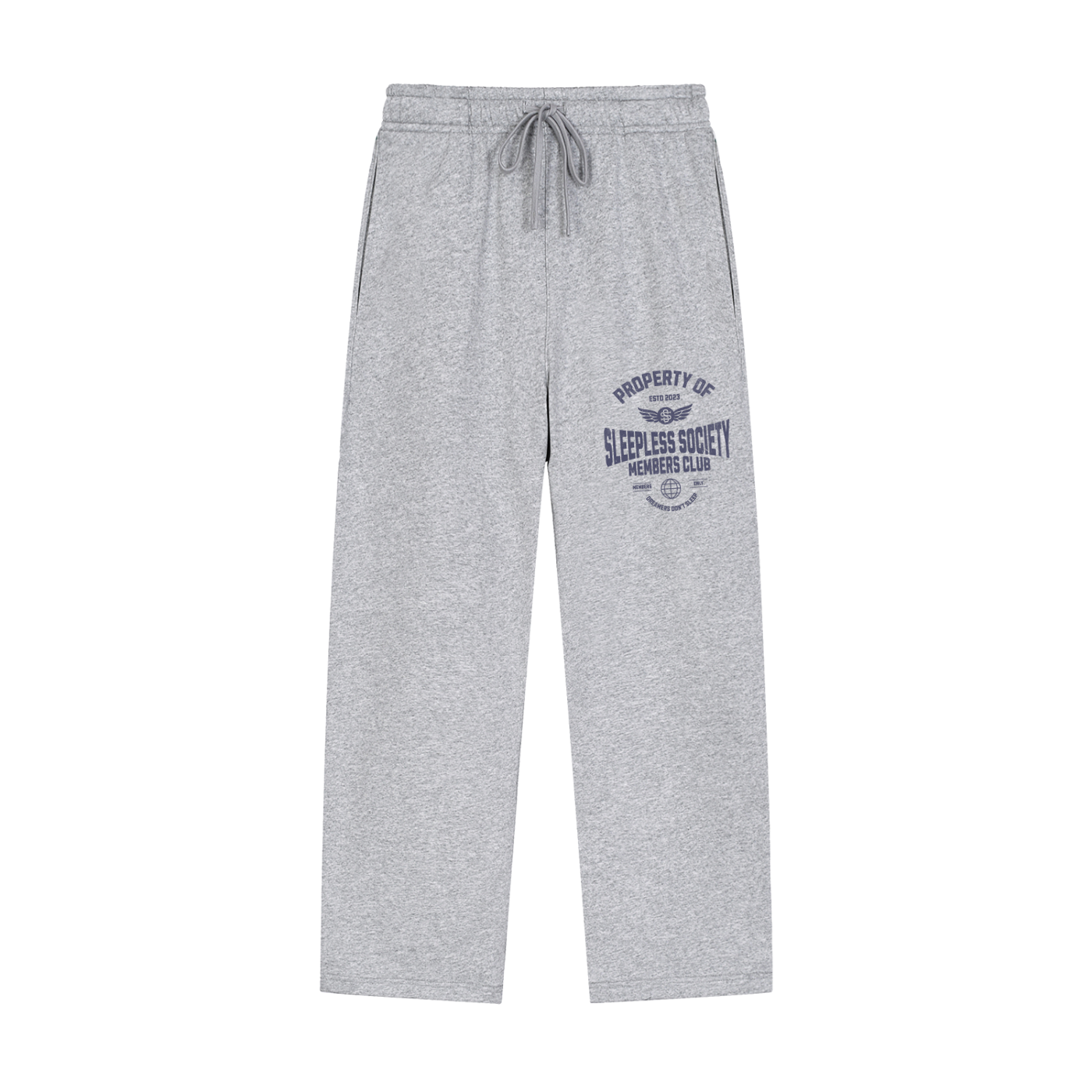 Members Only Straight-Leg Sweatpants (Grey)
