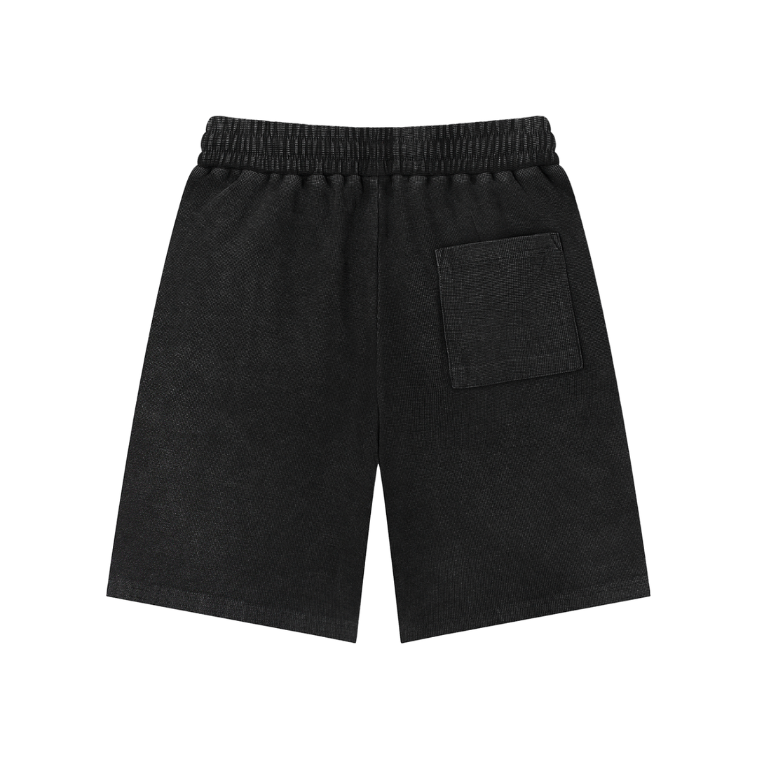 Vintage Washed Waffle Knit Shorts