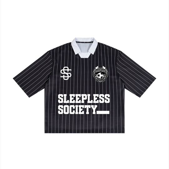 Retro Pinstripe Collared Football Jersey